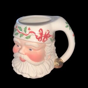 Lenox Santa Toby Mug Holiday Santa Collection Vintage Hot Chocolate Christmas